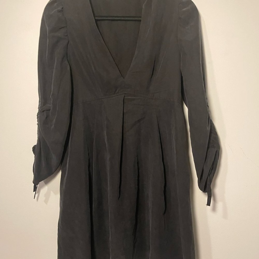 Zara Black V-Neck Dress